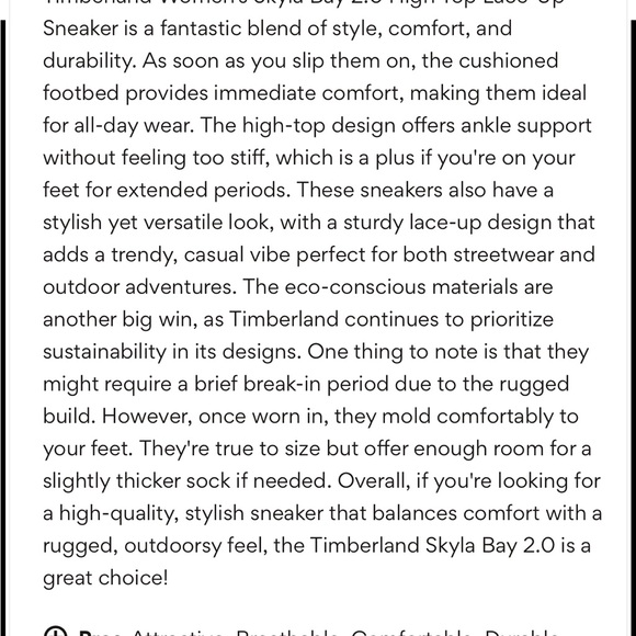 Timberland Ladies size 6 Tan canvas w brown leather. - Picture 7 of 10